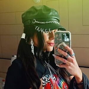 Black Rave Goth Punk Bakers Hat